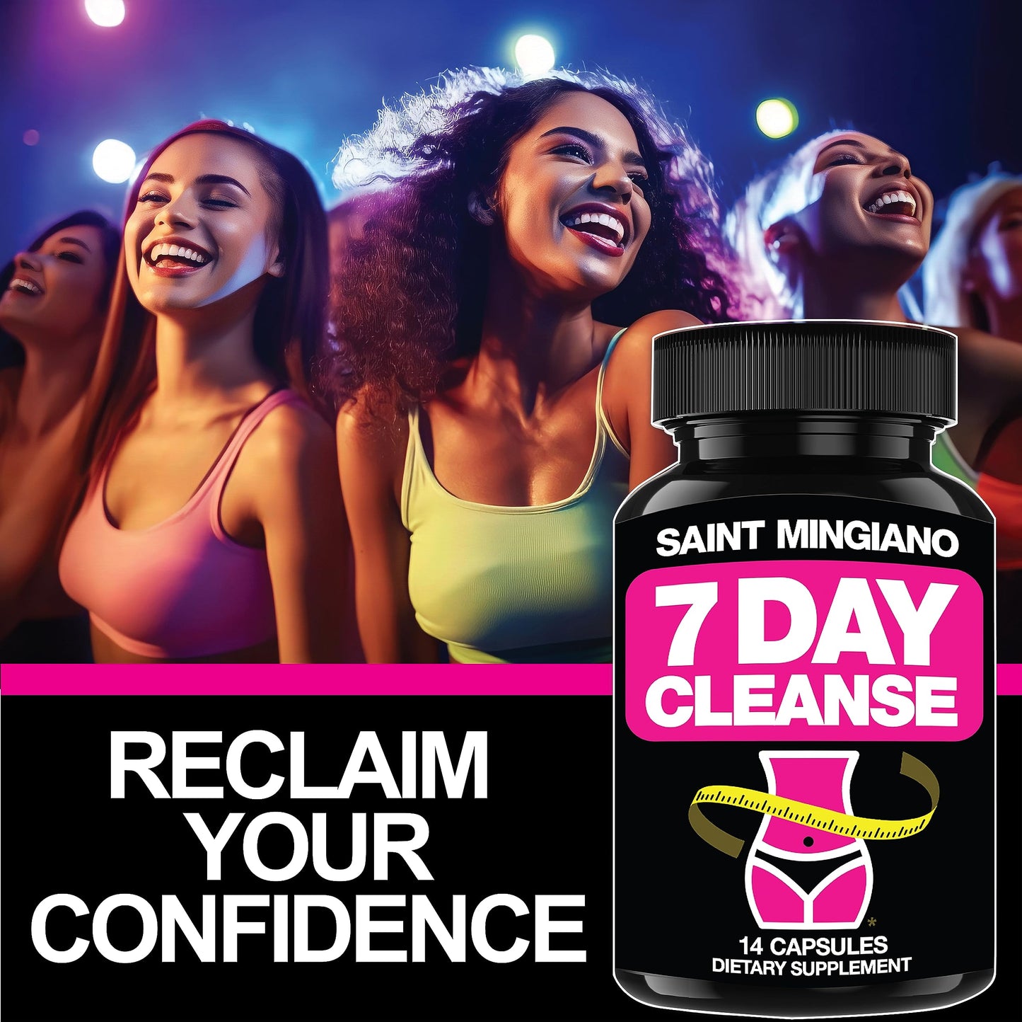 Saint Mingiano 7 Day Cleanse Program | Colon Detox with Natural Laxative for Constipation & Bloating | Extra-Strength Senna