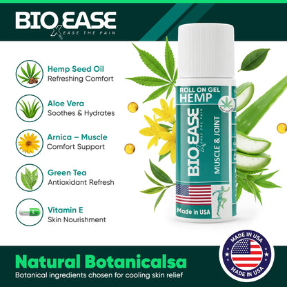BioXPressEase Fast-Acting Hemp Pain Relief Roll On - Highly Effective, Cool & Topical Pain Relief Extra Strength for Muscle, Joint, & Back – Easy Roll On Maximum Strength - Made in USA BIOXPRESSEASEBuy Supplements Australia