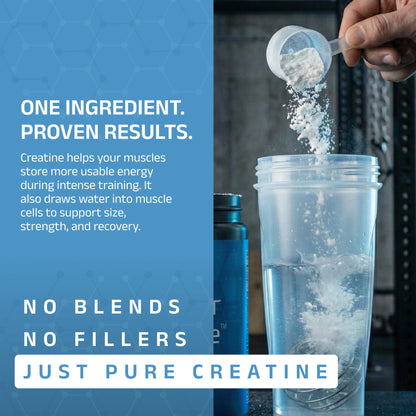 Cleanform Purest Creatine Monohydrate Powder - Ultra-Pure Micronized Supplement for Explosive Strength, Lean Muscle Growth