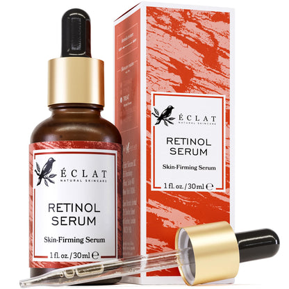 Eclat Skincare Renewing Retinol Serum for Face - Anti Aging Serum with Hyaluronic Acid & Aloe Vera – Hydrates and Improves the Signs of Aging
