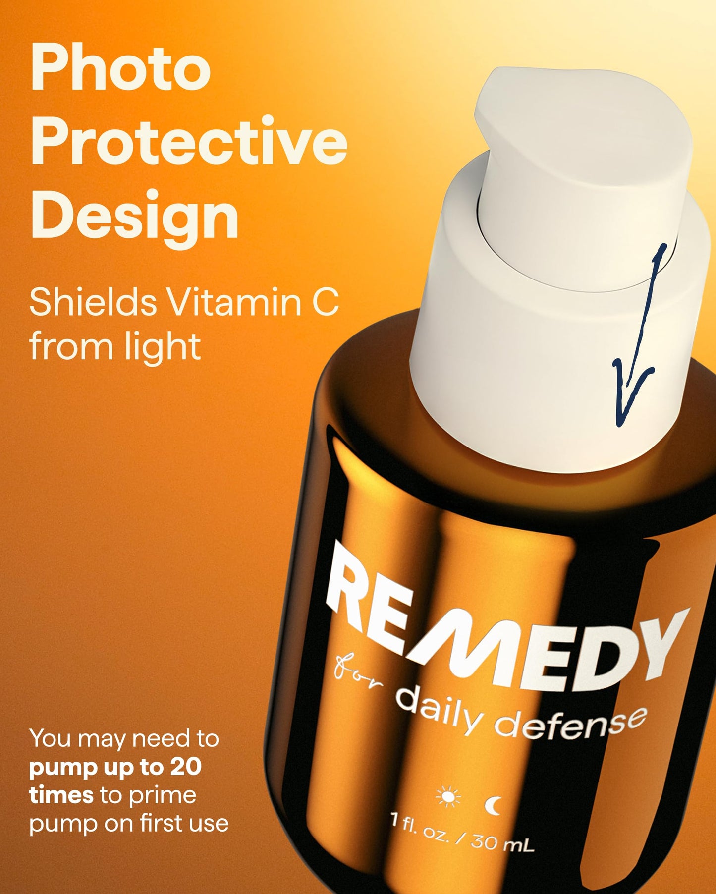 Remedy for Daily Defense | 15% Vitamin C Complex Brightening Serum | Stabilized Vitamin C with Next-Gen Antioxidants, Ferulic Acid, Ectoin