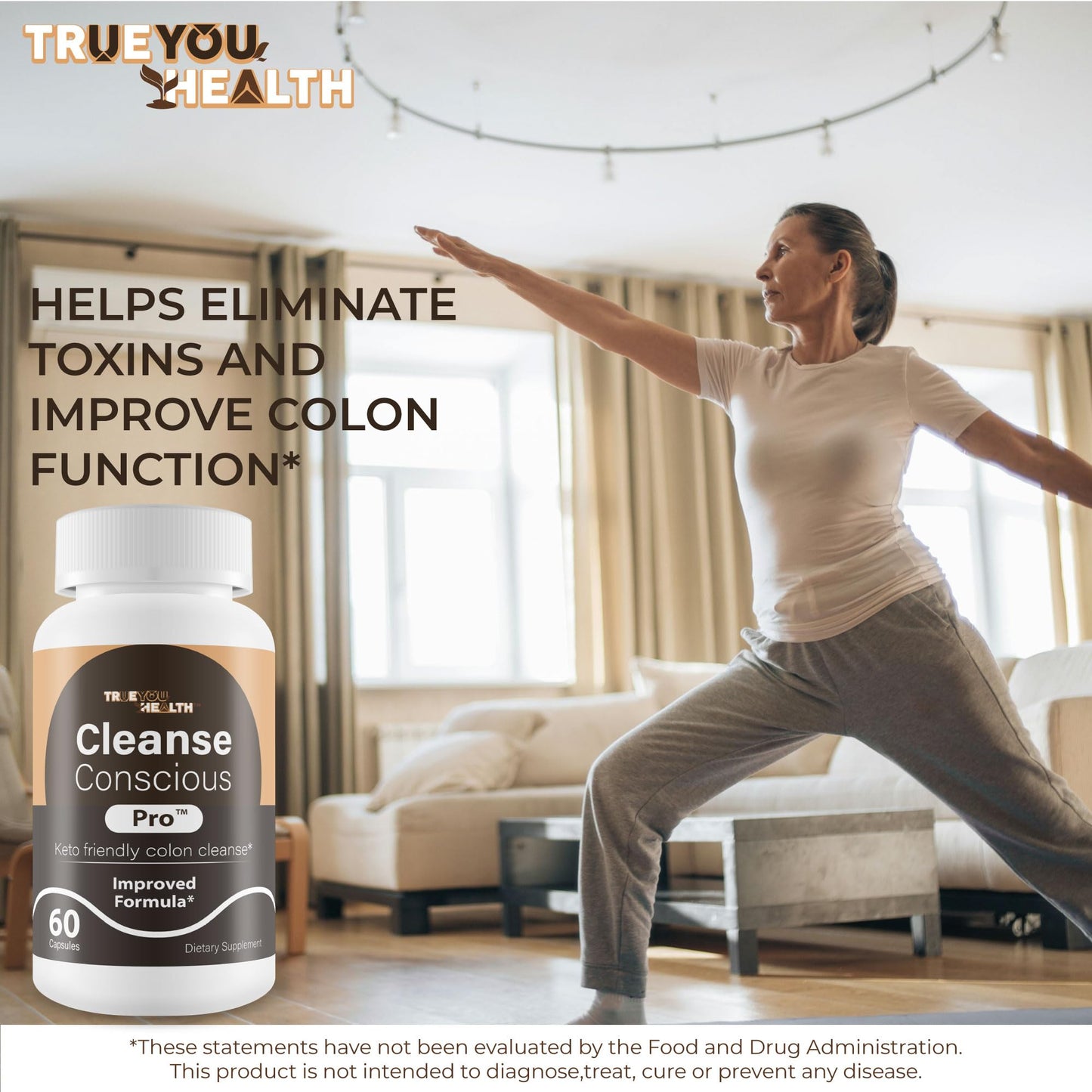Cleanse Conscious Pro - Improved Formula - Our Best Keto Friendly Colon Cleanse Capsules - Keto Colon Detox Pills for Women & Men