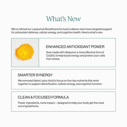 CYMBIOTIKA Liposomal Glutathione Supplement – PQQ, CoQ10 & Antioxidants for Detox, Brain, Energy, Immune Support – Advanced Absorption for Cellular Health