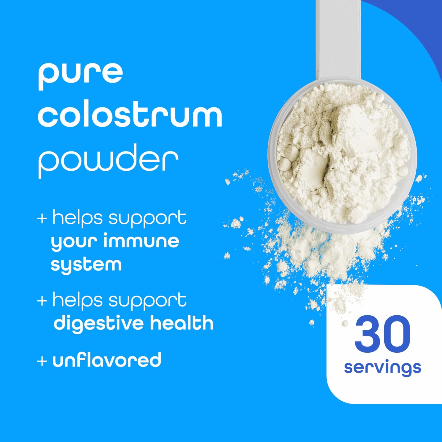 Zena Nutrition Bovine Colostrum Powder Supplement, 2000mg Pure Colostrum, Supports Immune and Digestive Health, Promotes Gut Health, Keto, Gluten Free
