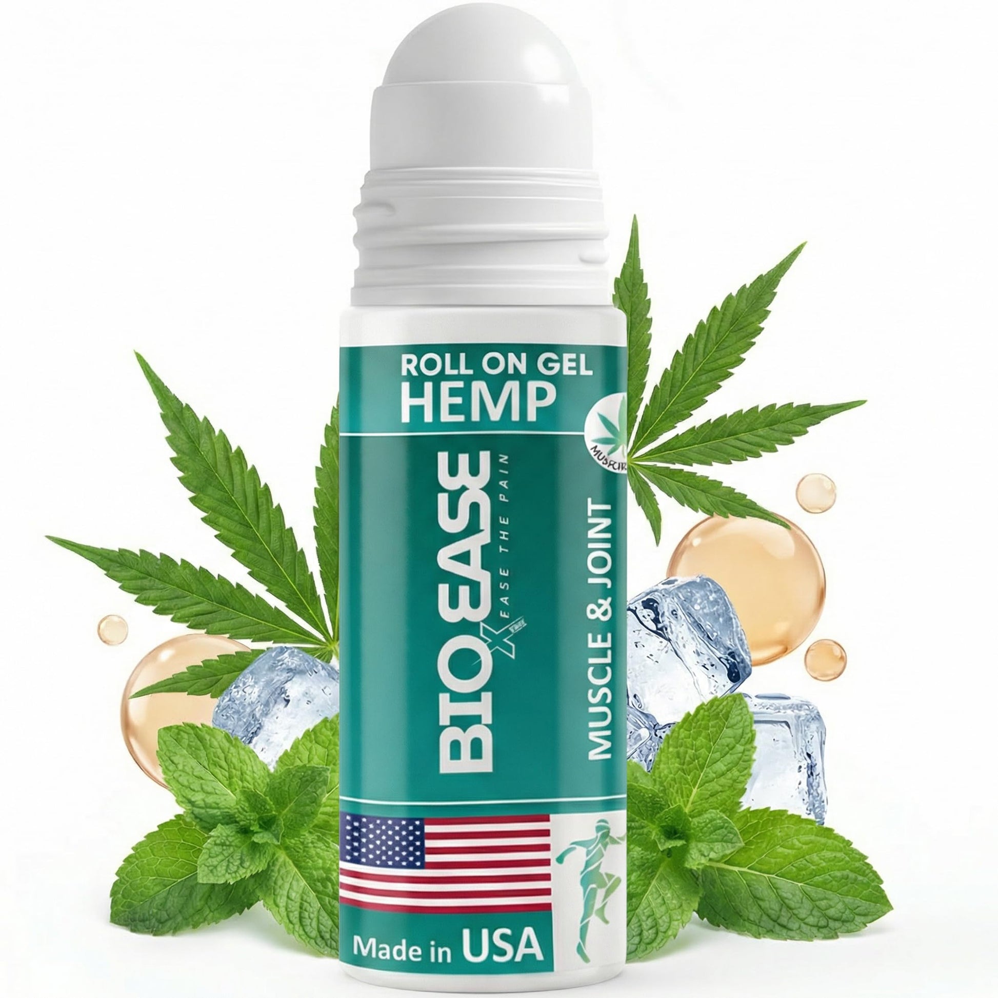 BioXPressEase Fast-Acting Hemp Pain Relief Roll On - Highly Effective, Cool & Topical Pain Relief Extra Strength for Muscle, Joint, & Back – Easy Roll On Maximum Strength - Made in USA BIOXPRESSEASEBuy Supplements Australia