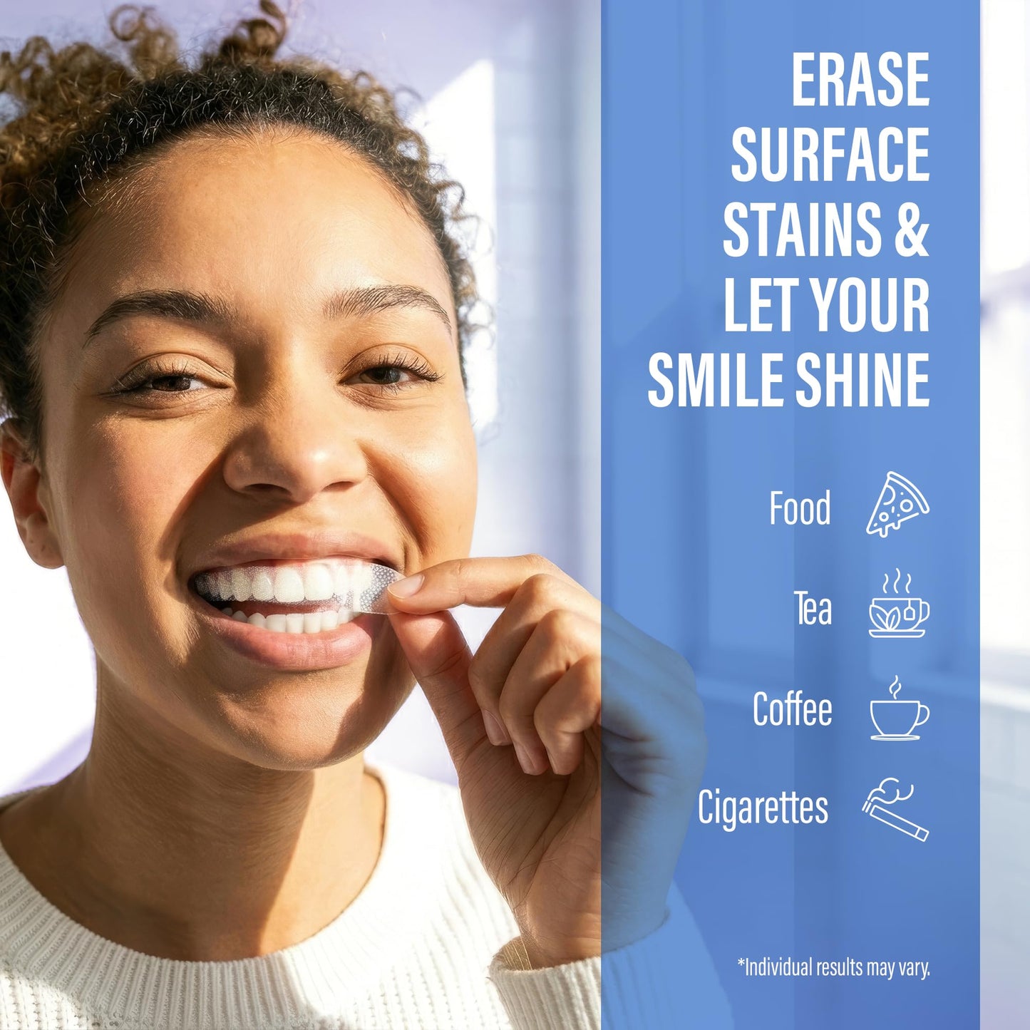 GuruNanda Teeth Whitening Strips Kit - 7-Day Treatment with Non-Slip, Dry Strip Technology