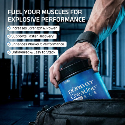 Cleanform Purest Creatine Monohydrate Powder - Ultra-Pure Micronized Supplement for Explosive Strength, Lean Muscle Growth