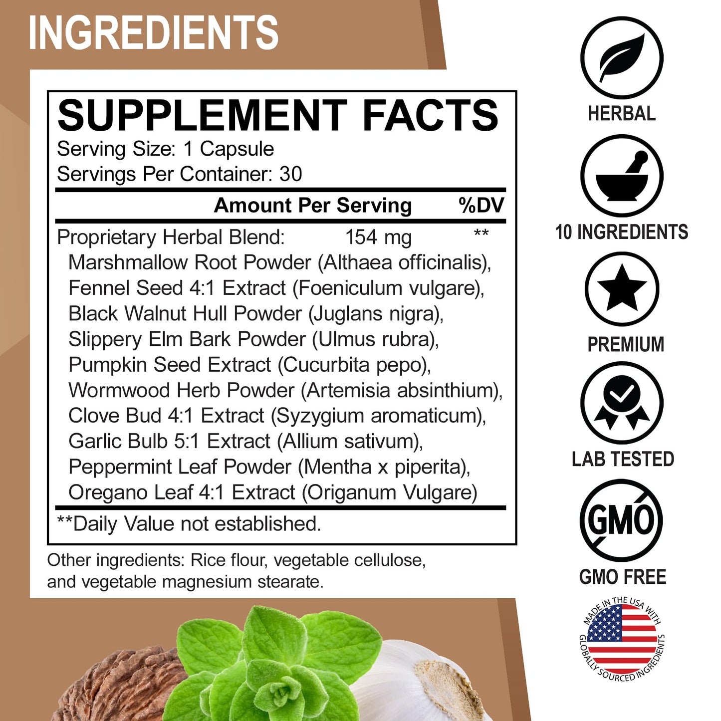 ParaGuard Cleanse Detox Pills - Extra Strength Intestinal Guard Formula Supplement, Black Walnut Wormwood Clove & Oregano - Adults Natural Herbal