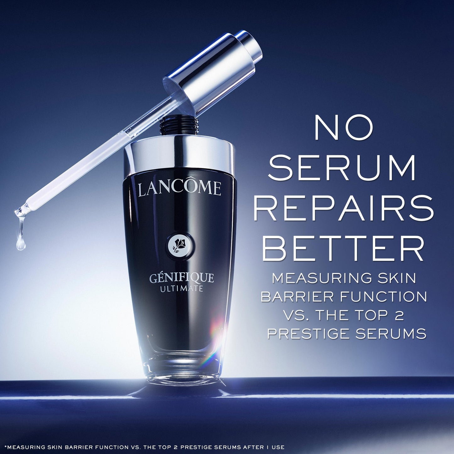 Lancôme Génifique Ultimate Recovery Serum, Anti-Aging Face Serum, Advanced Skin Repair Formula, Hyaluronic Acid, Moisture Barrier Repair, Radiance