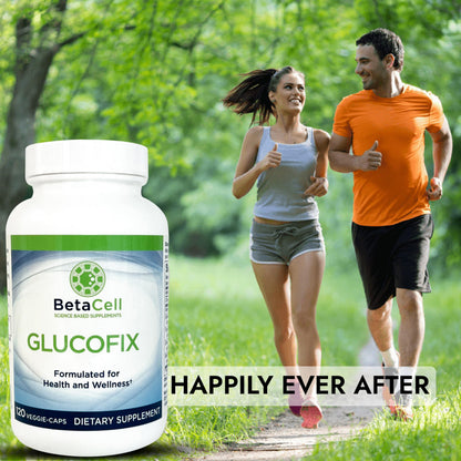 BETACELL Glucofix - Supplement - Herbal Supplement with Cinnamon, Gymnema, , Bitter Melon, and Turmeric - 120 Capsules
