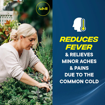 Advil Pain Reliever and Fever Reducer, Pain Relief Medicine with Ibuprofen 200mg for Headache, Backache, Menstrual Pain and Joint Pain Relief - 100 Coated Tablets AdvilBuy Supplements Australia