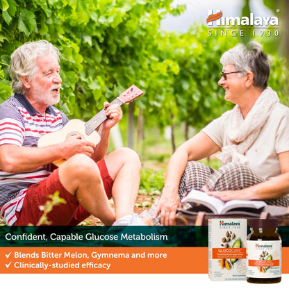 Himalaya GlucoCare – Herbal Glucose Metabolism & Pancreatic Support with Bitter Melon, Gymnema, Triphala & Turmeric – Natural Blood Sugar Support – Vegan, Non-GMO