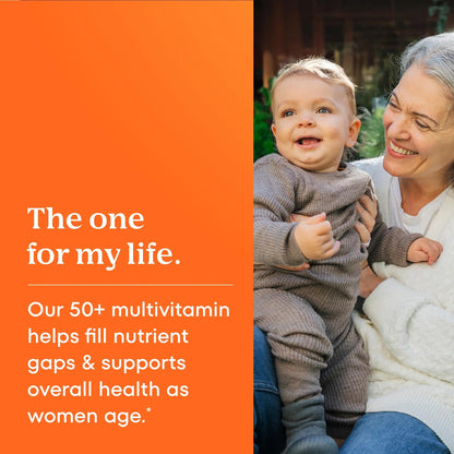 One A Day Multivitamin for Women 50 and Over Tablets, Womens Multivitamin 50 plus with Vitamins D, C, E, Zinc & Biotin, Daily Vitamins for Woman 50+, 65 Ct ONE A DAY