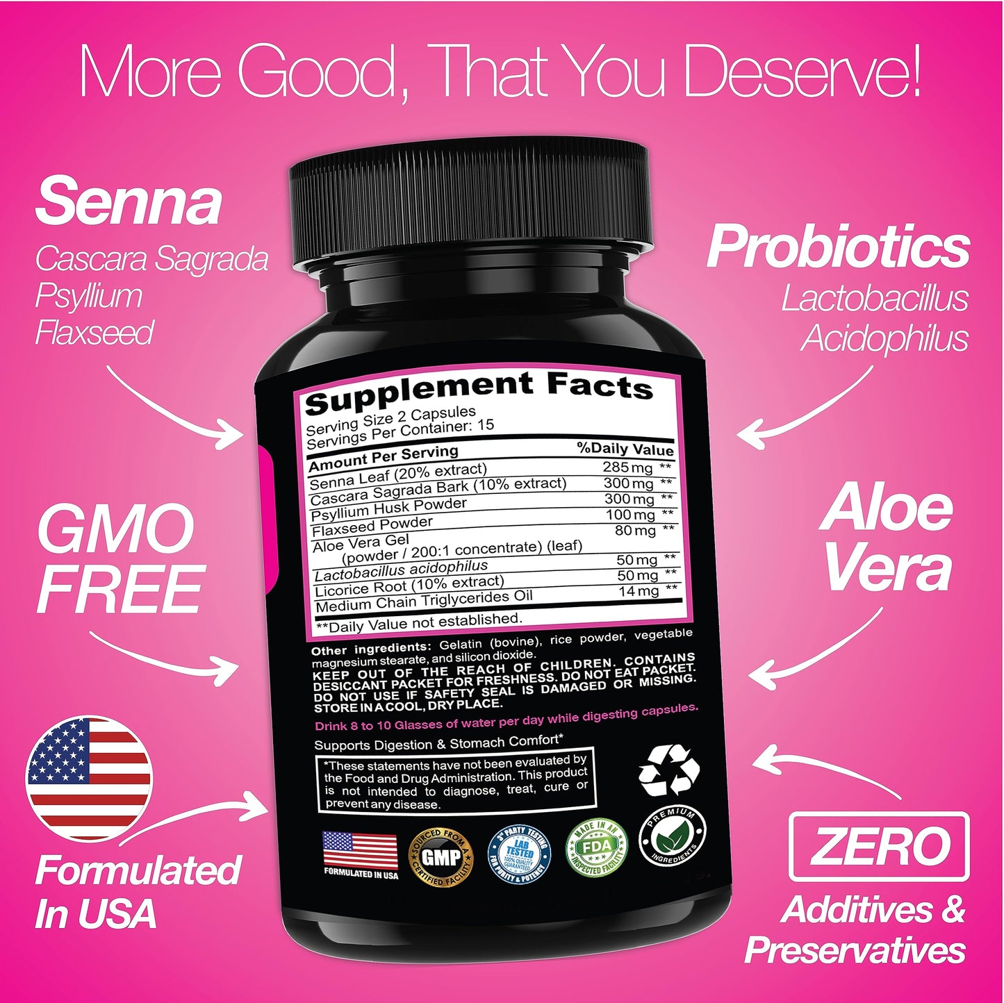 Saint Mingiano 7 Day Cleanse Program | Colon Detox with Natural Laxative for Constipation & Bloating | Extra-Strength Senna
