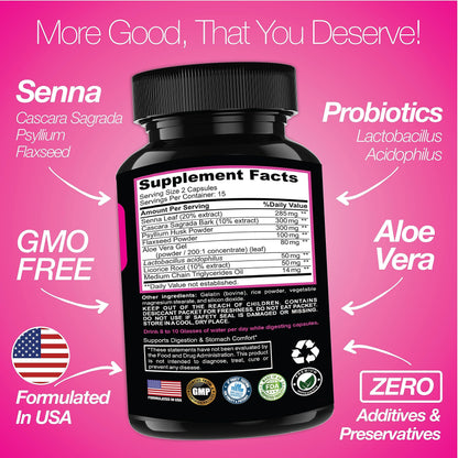 Saint Mingiano 7 Day Cleanse Program | Colon Detox with Natural Laxative for Constipation & Bloating | Extra-Strength Senna