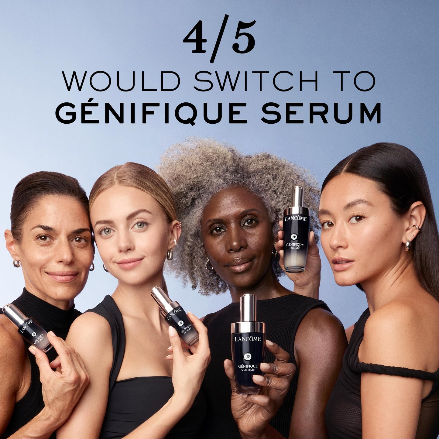 Lancôme Génifique Ultimate Recovery Serum, Anti-Aging Face Serum, Advanced Skin Repair Formula, Hyaluronic Acid, Moisture Barrier Repair, Radiance