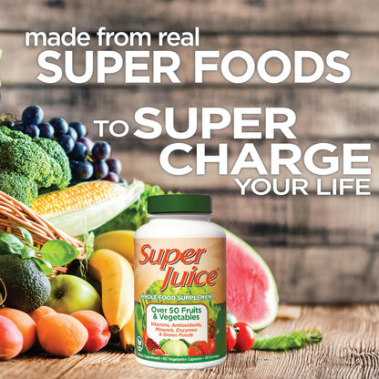 Super Juice Wholefood Supplement, Vegetable and Fruit Supplement, Phyto-Nutrient Formula, Potent Antioxidants