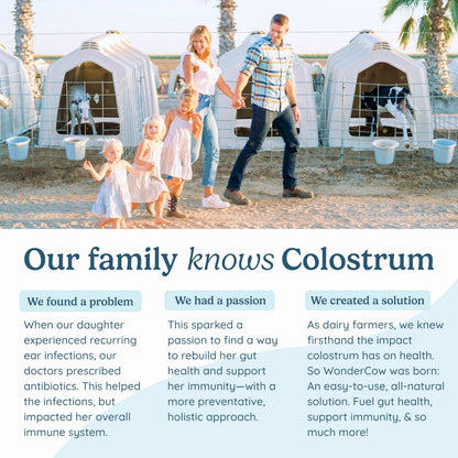 WONDERCOW Colostrum Capsules Supplement for Gut Health, Immune Support & Wellness | Natural IgG Pure Whole Bovine