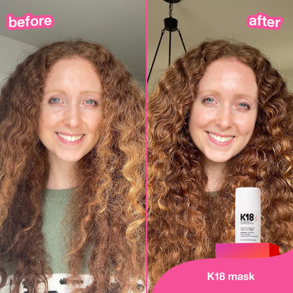 K18 Leave-In Molecular Repair Hair Mask - Peptide Hair Treatment Mask for Bleach, Color, Chemical + Heat Damaged Strands - Immediate